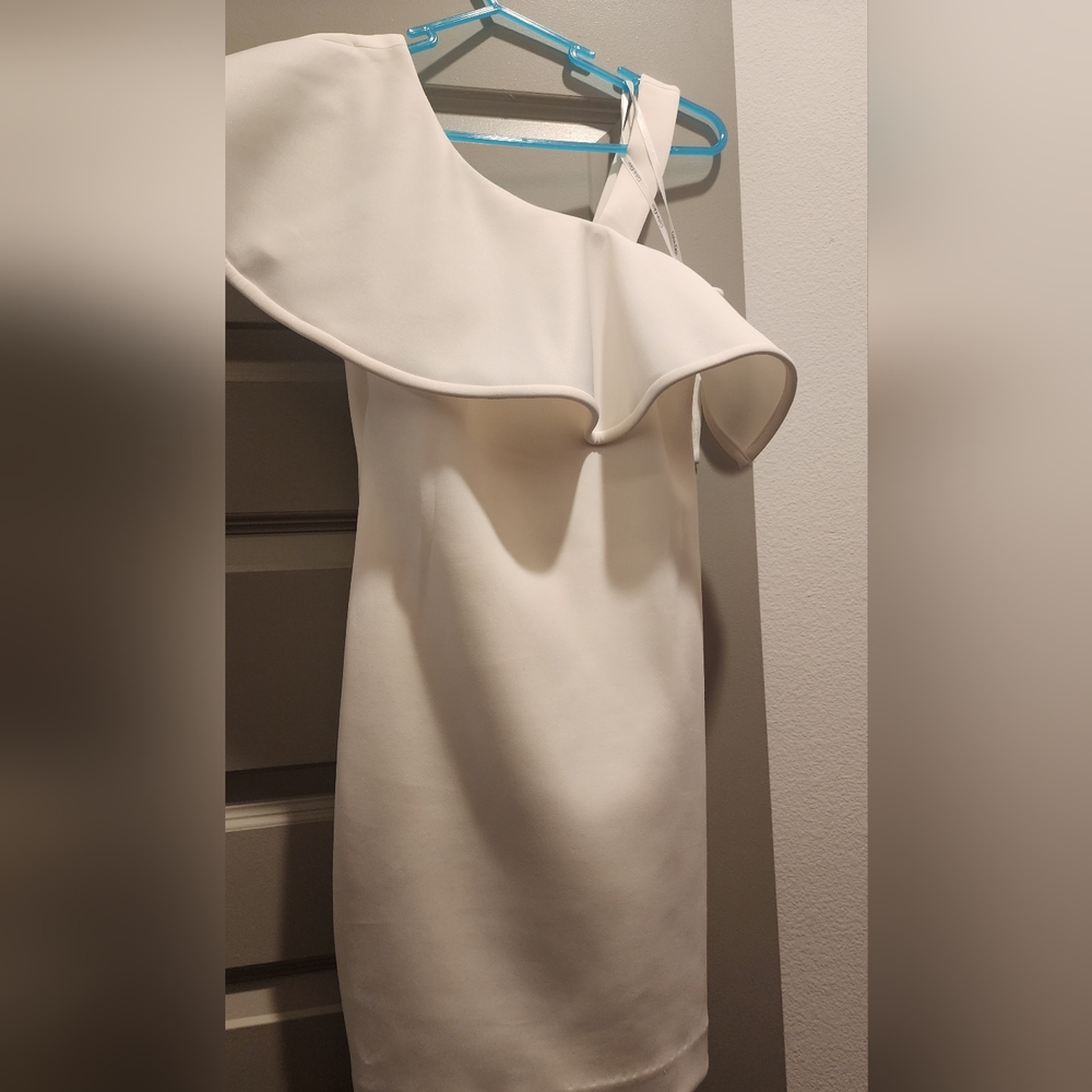 White mini dress